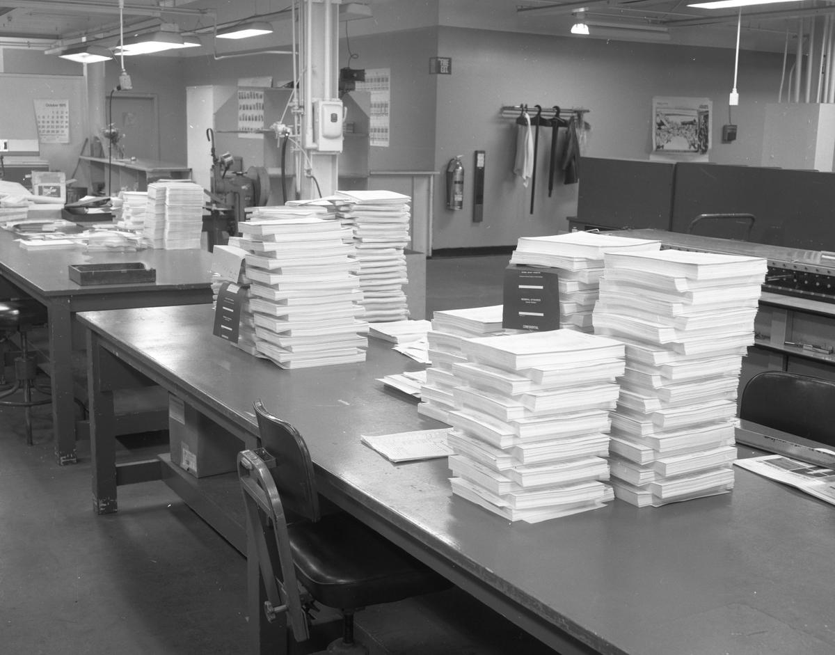 documents on a table
